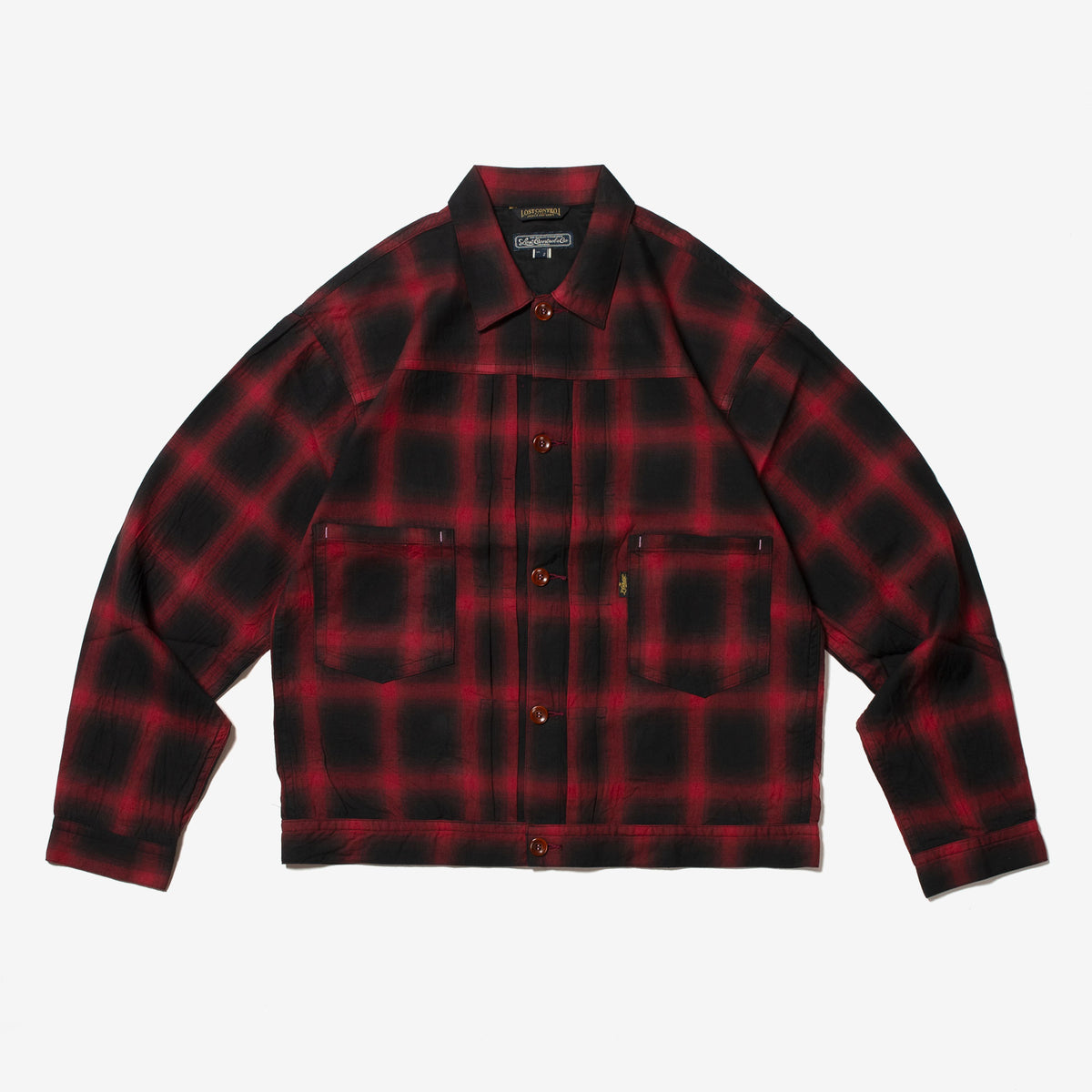 Ombre Plaid Tracker Jacket – Lost Control Official Website