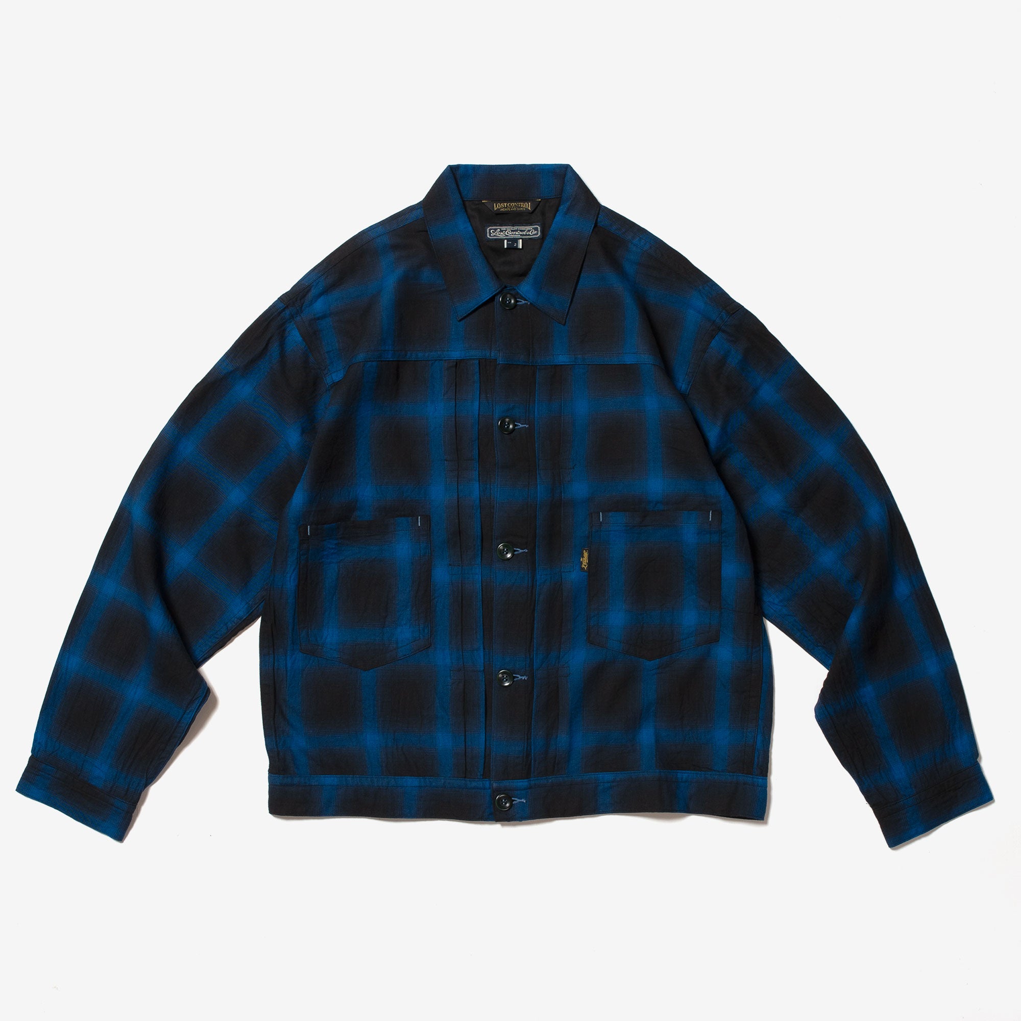 Ombre Plaid Tracker Jacket – Lost Control Official Website