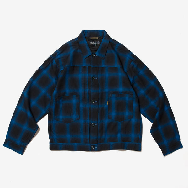 Ombre Plaid Tracker Jacket