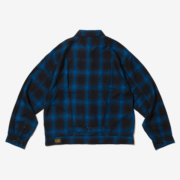 Ombre Plaid Tracker Jacket