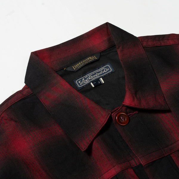 Ombre Plaid Tracker Jacket