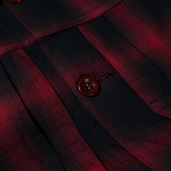 Ombre Plaid Tracker Jacket