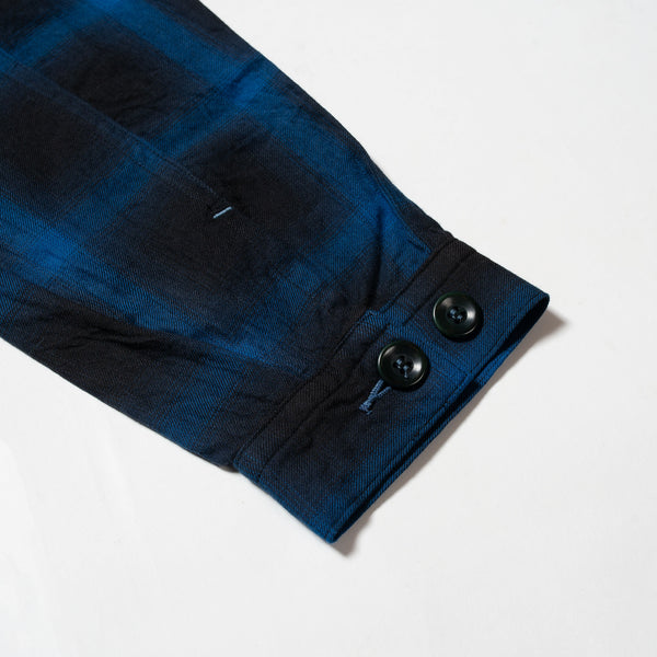 Ombre Plaid Tracker Jacket