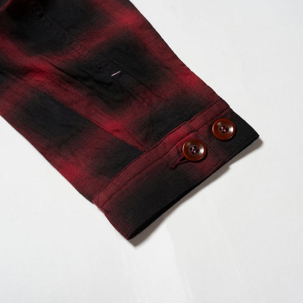 Ombre Plaid Tracker Jacket