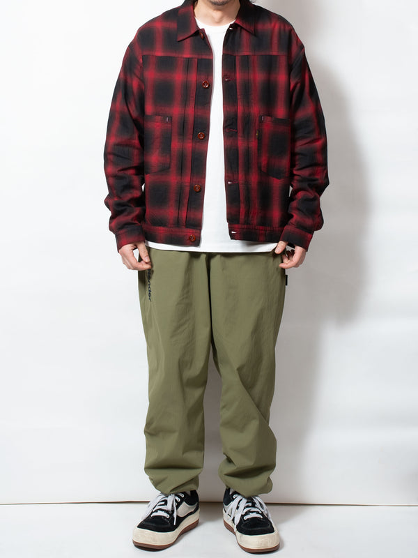 Ombre Plaid Tracker Jacket