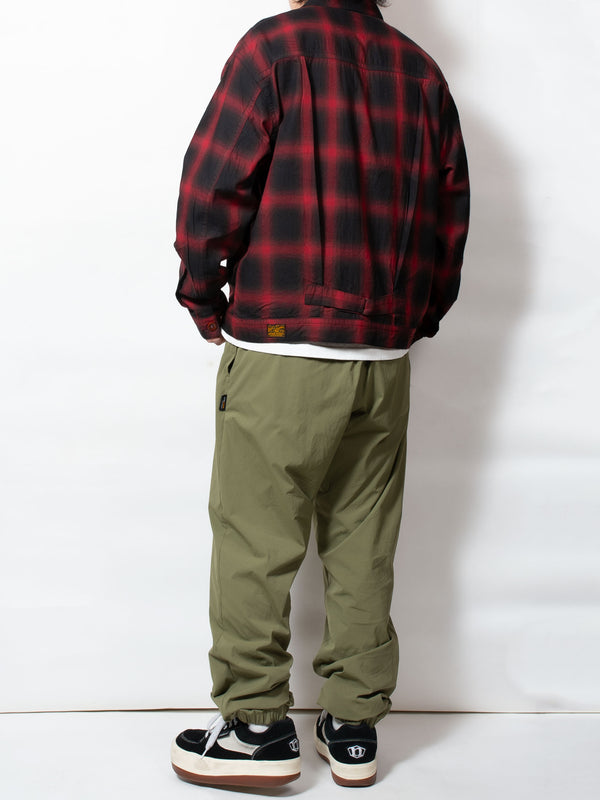 Ombre Plaid Tracker Jacket