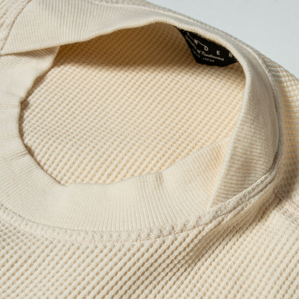 Organic Waffle LS Pullover -Plain-