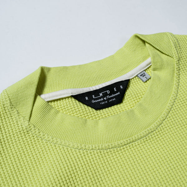 Organic Waffle LS Pullover -Plain-