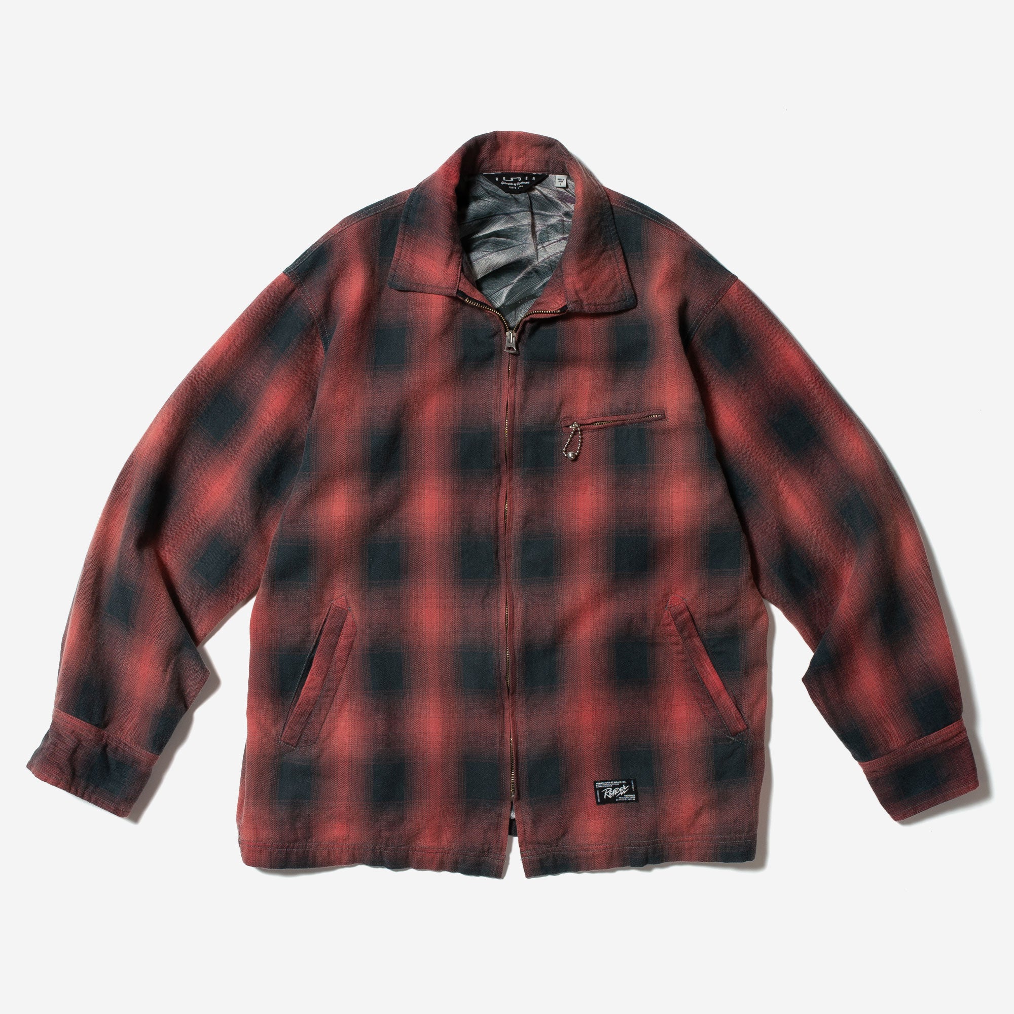 Ombre Plaid Garage Jacket – Lost Control Official Website