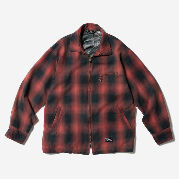 Ombre Plaid Garage Jacket