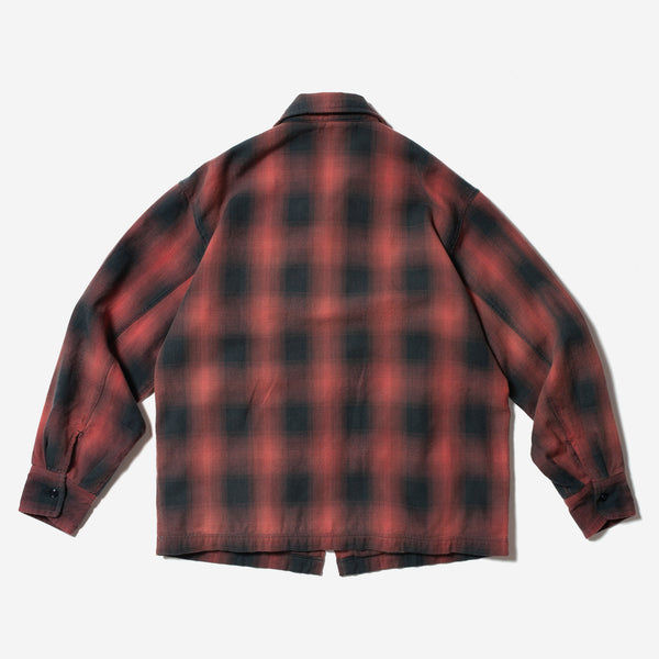 Ombre Plaid Garage Jacket