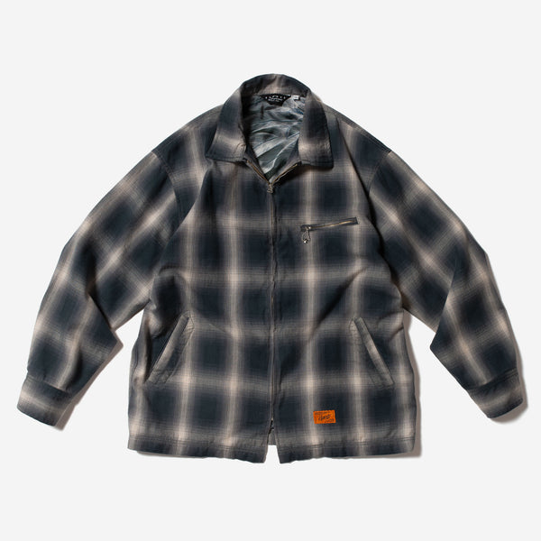 Ombre Plaid Garage Jacket