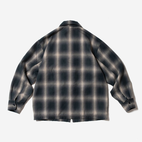 Ombre Plaid Garage Jacket