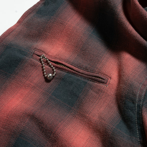 Ombre Plaid Garage Jacket