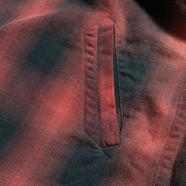 Ombre Plaid Garage Jacket