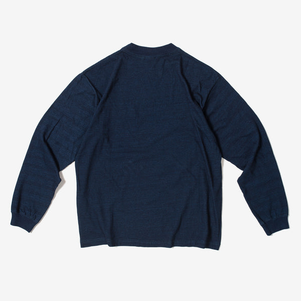 9oz L/S Indigo Pocket Tee