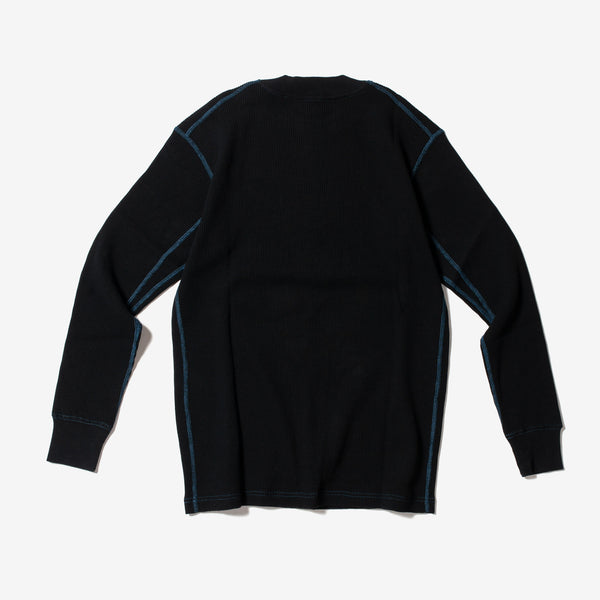 Organic Waffle LS Pullover -Plain-