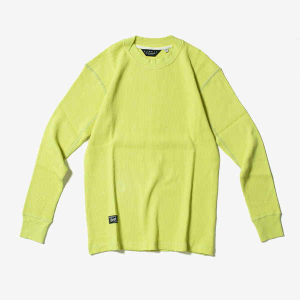 Organic Waffle LS Pullover -Plain-