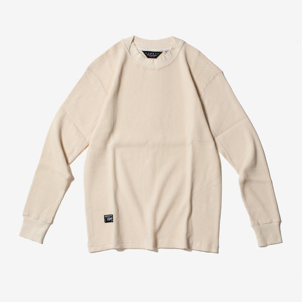 Organic Waffle LS Pullover -Plain-