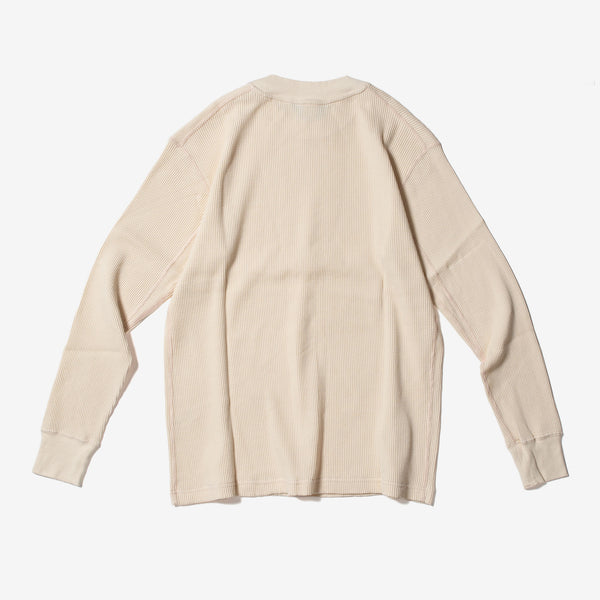 Organic Waffle LS Pullover -Plain-