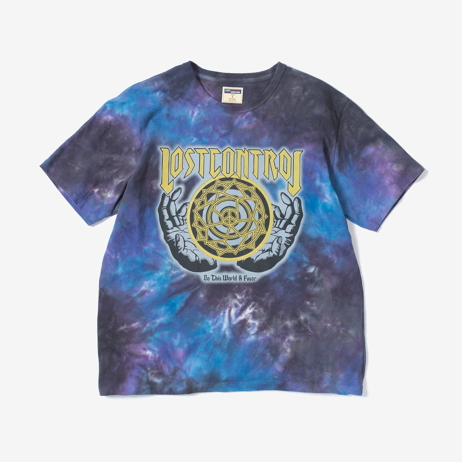 Uneven Dyeing TEE ~DO THIS WORLD A FAVOR~ – Lost Control