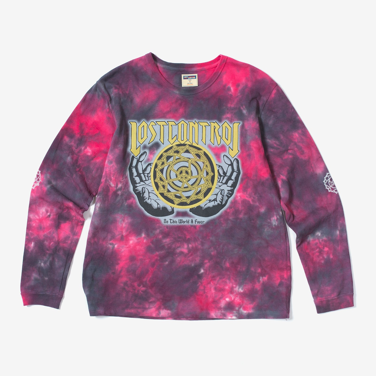 Uneven Dyeing LS TEE ~DO THIS WORLD A FAVOR~ – Lost Control 